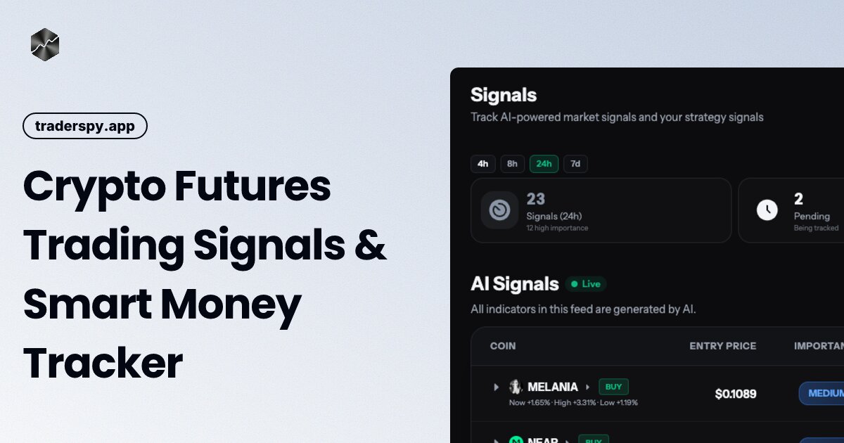 TraderSpy - AI Crypto Trading Signals & Smart Money Tracker